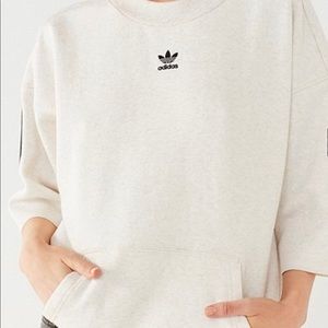Adidas crop sweatshirt.